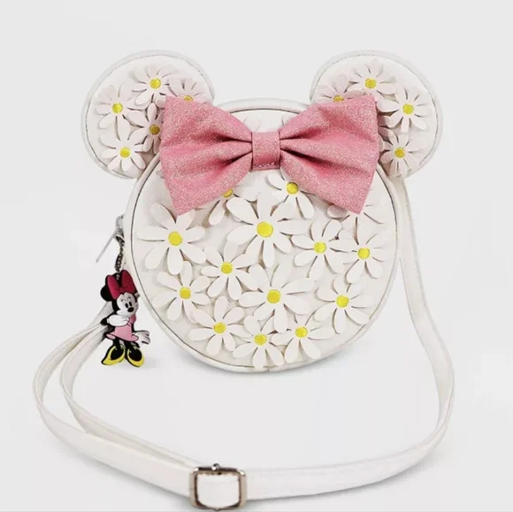 Disney Minnie Mouse Floral Crossbody Bag - Picture 1 of 10
